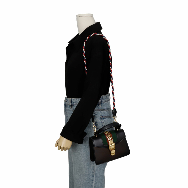 【包稅】GUCCI 470270 銀色迷你托特單肩包-9