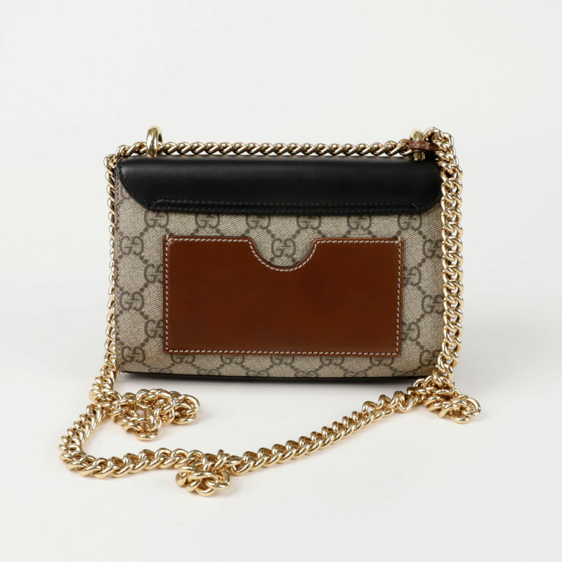 GUCCI 槳形鎖扣小鏈條單肩斜背包 409487-3