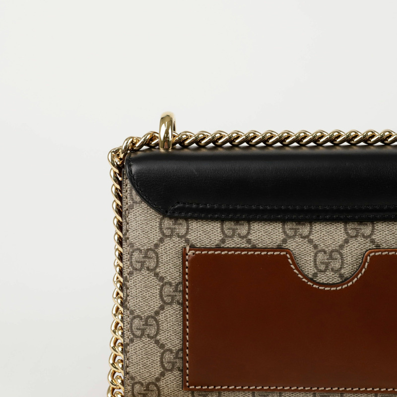 GUCCI 槳形鎖扣小鏈條單肩斜背包 409487-4