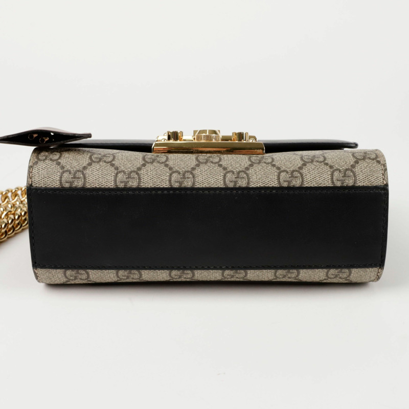 GUCCI 槳形鎖扣小鏈條單肩斜背包 409487-7