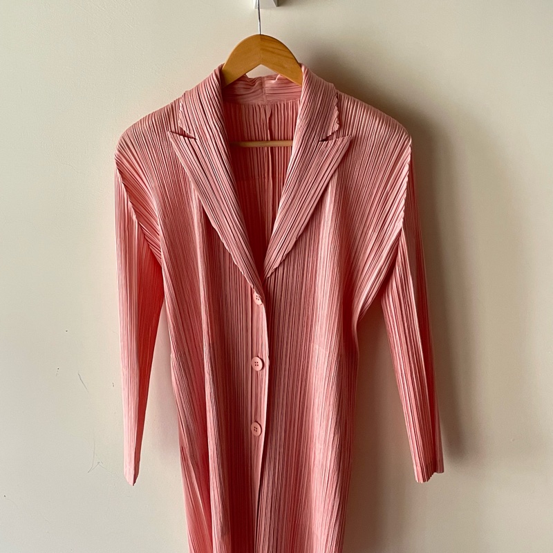 ▪️富貴選物FUGUEI▪️三宅一生PP 粉膚色西裝外套-3