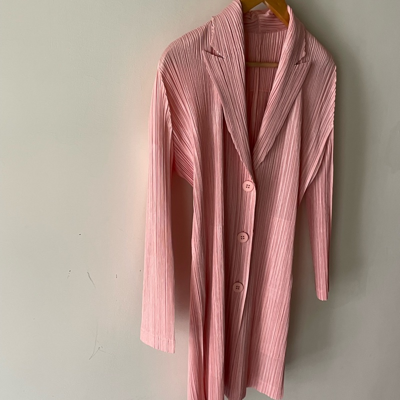 ▪️富貴選物FUGUEI▪️三宅一生PP 粉膚色西裝外套-4