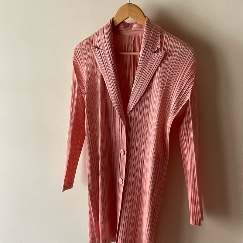 ▪️富貴選物FUGUEI▪️三宅一生PP 粉膚色西裝外套-5