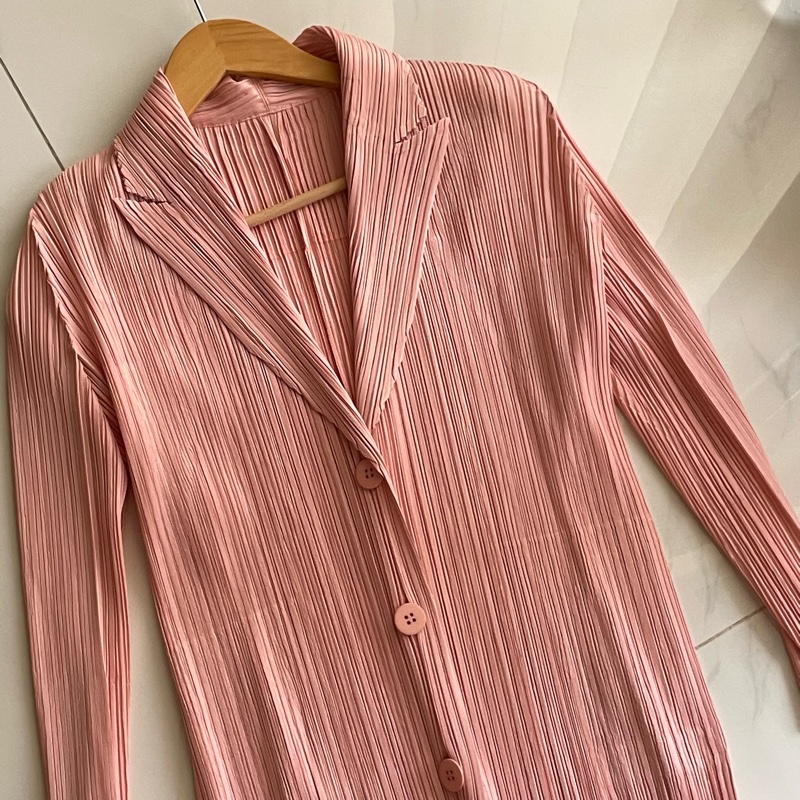 ▪️富貴選物FUGUEI▪️三宅一生PP 粉膚色西裝外套-7