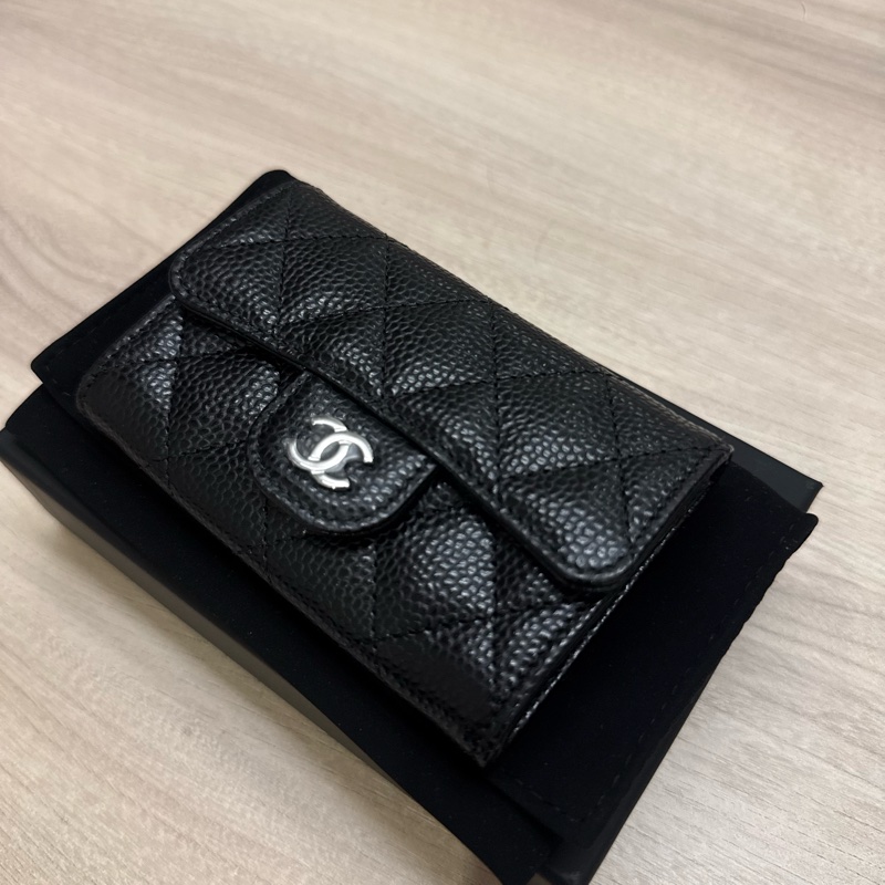 Chanel經典口蓋卡片夾-3