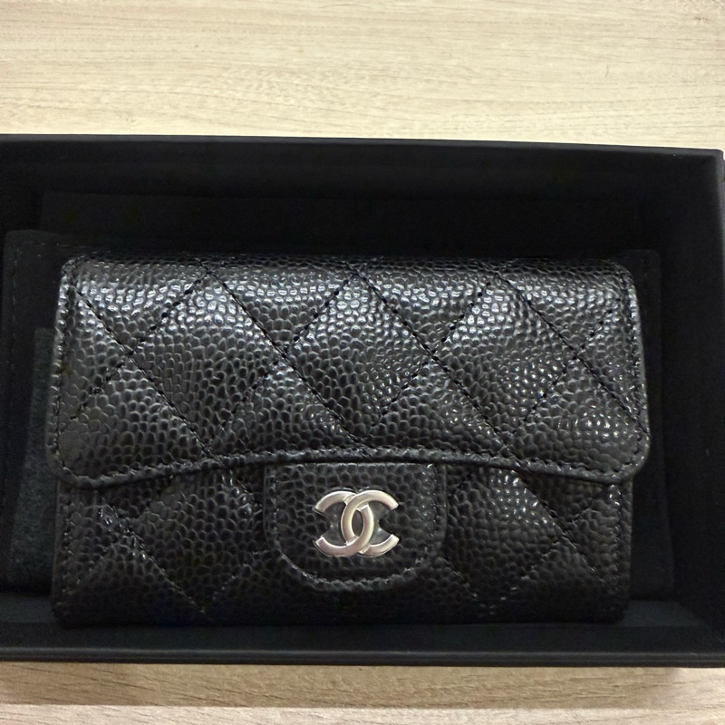 Chanel經典口蓋卡片夾-6