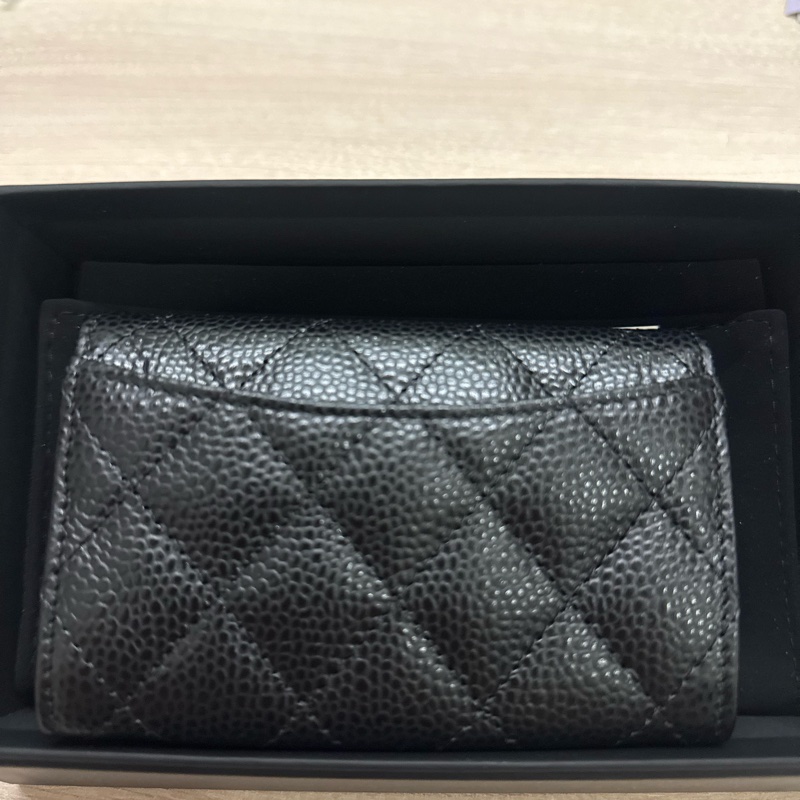 Chanel經典口蓋卡片夾-7