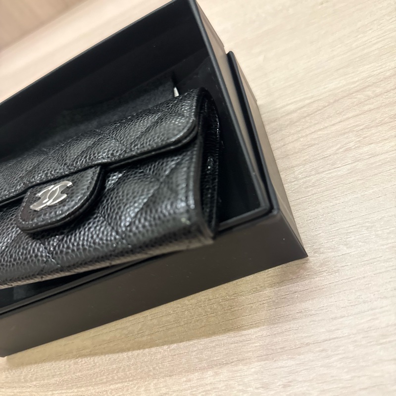 Chanel經典口蓋卡片夾-8