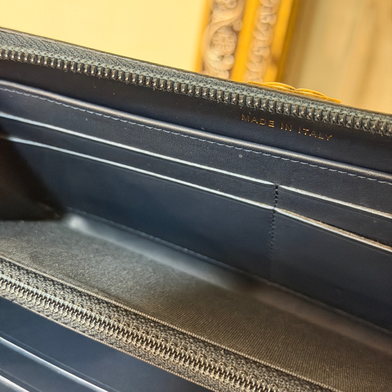 #98新閒置 #配件齊全 #櫃上新款近6️⃣萬 香奈兒深藍荔枝皮Leboy長夾-6