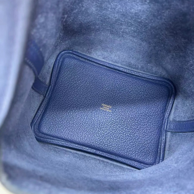 有購證🩷 Hermes 寶石藍金扣18菜籃子，U刻，TM皮，成色非常好-7