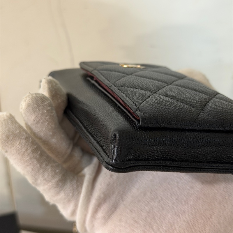 #全新全配 #超稀有釋出 香奈兒黑金荔枝皮斜挎手機包 #多功能超時尚-12