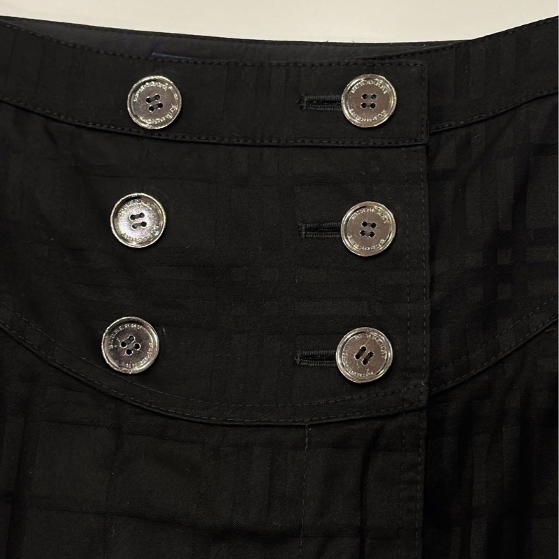 Burberry 倫敦 雙排扣格紋及膝裙-2