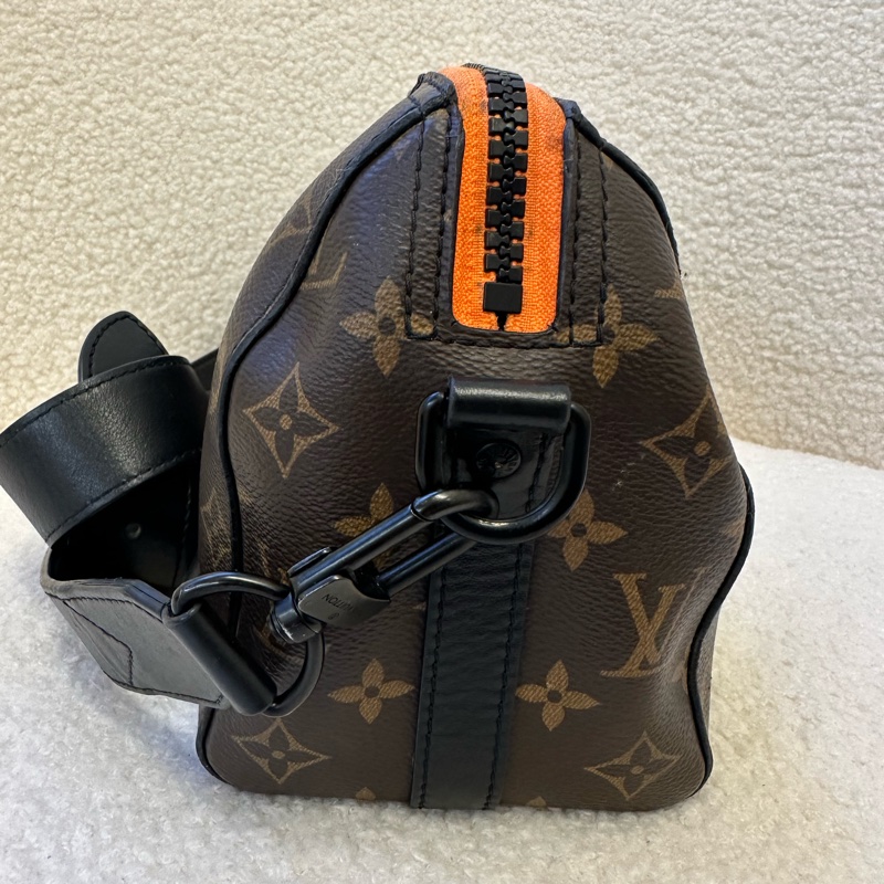 LV限量秀款 Keepall 老花斑馬人揹包-2