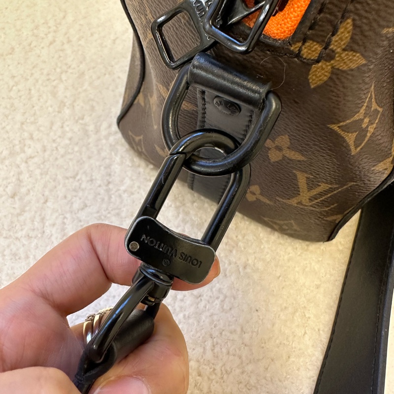 LV限量秀款 Keepall 老花斑馬人揹包-27