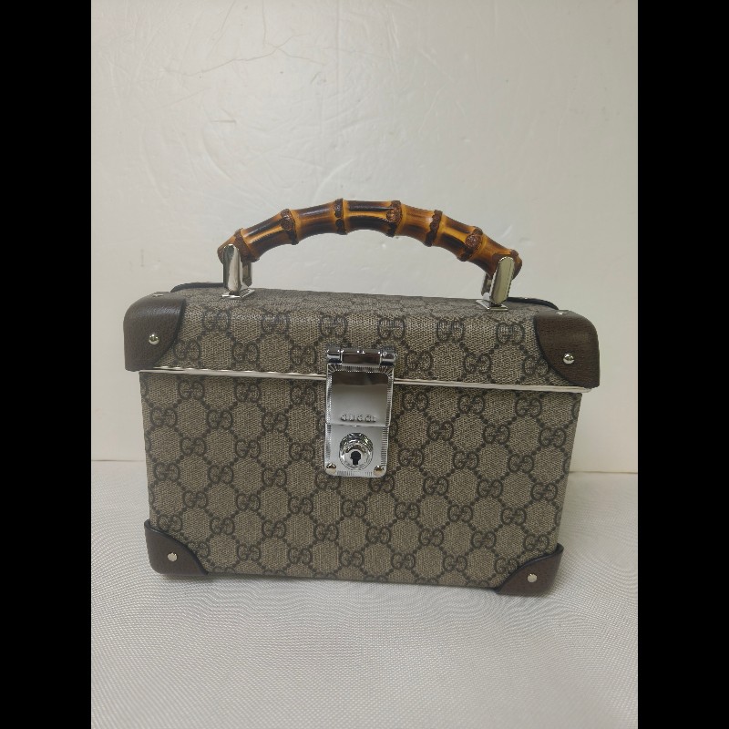 🔥年終狂降🔥【限時降價只到12/31（原58,800）】【9成新】㊣✨GUCCI✨（附防塵袋）古馳 Globe-Trotter 竹節 箱包 老花 硬殼 壓釦 肩背包 斜背包/雙G/二手包/保證正品🌳二手樹屋🌳-2