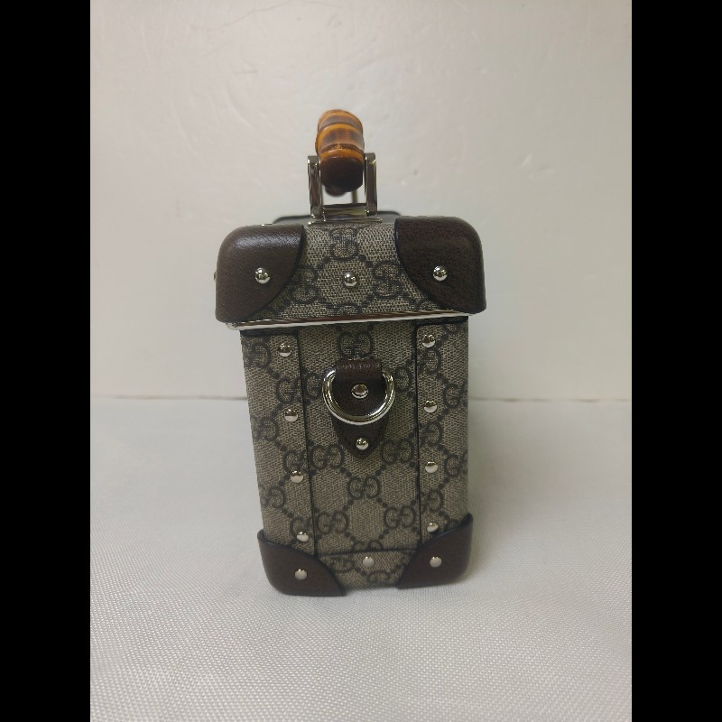 🔥年終狂降🔥【限時降價只到12/31（原58,800）】【9成新】㊣✨GUCCI✨（附防塵袋）古馳 Globe-Trotter 竹節 箱包 老花 硬殼 壓釦 肩背包 斜背包/雙G/二手包/保證正品🌳二手樹屋🌳-3