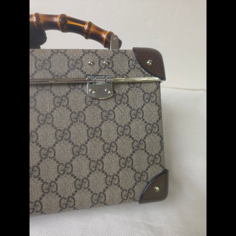 🔥年終狂降🔥【限時降價只到12/31（原58,800）】【9成新】㊣✨GUCCI✨（附防塵袋）古馳 Globe-Trotter 竹節 箱包 老花 硬殼 壓釦 肩背包 斜背包/雙G/二手包/保證正品🌳二手樹屋🌳-22