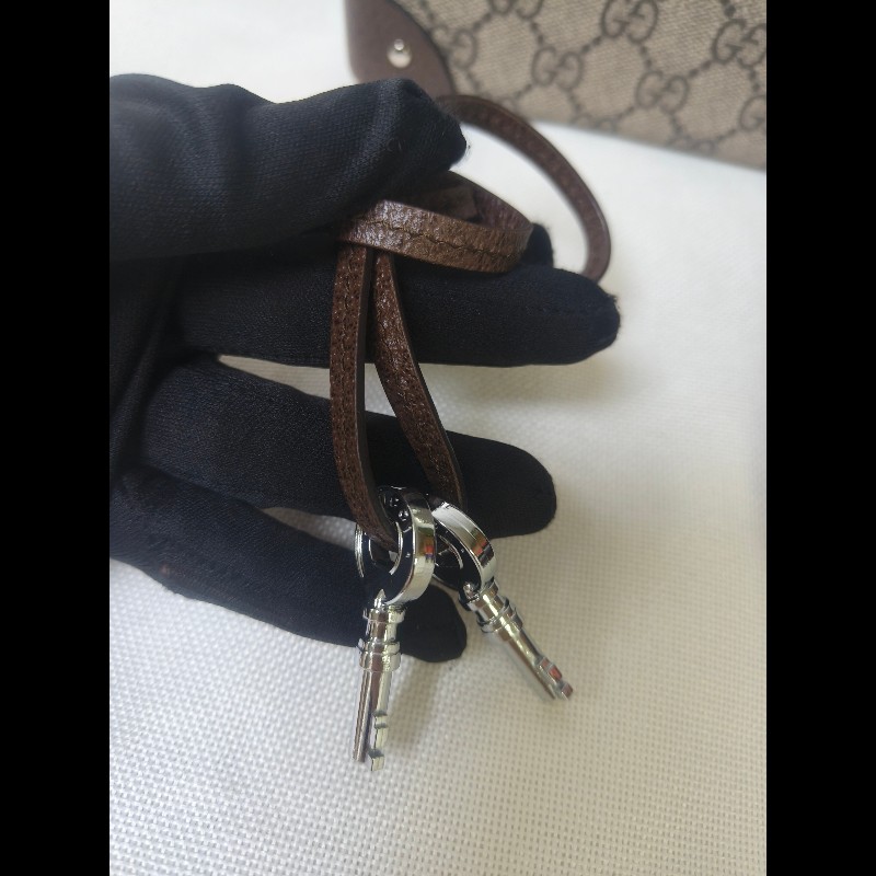 🔥年終狂降🔥【限時降價只到12/31（原58,800）】【9成新】㊣✨GUCCI✨（附防塵袋）古馳 Globe-Trotter 竹節 箱包 老花 硬殼 壓釦 肩背包 斜背包/雙G/二手包/保證正品🌳二手樹屋🌳-35