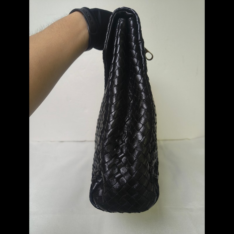 🔥年終狂降🔥【限時降價只到12/31】【8成新】㊣✨Bottega Veneta ✨寶緹嘉 BV 黑色 羊皮 編織 通勤 手提包 公事包 文件包 筆電包 /二手包/二手精品/保證正品🌳二手樹屋🌳-2