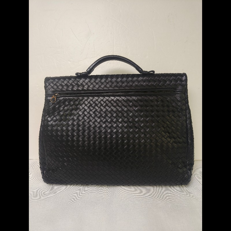 🔥年終狂降🔥【限時降價只到12/31】【8成新】㊣✨Bottega Veneta ✨寶緹嘉 BV 黑色 羊皮 編織 通勤 手提包 公事包 文件包 筆電包 /二手包/二手精品/保證正品🌳二手樹屋🌳-3