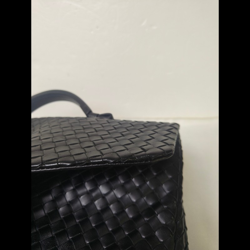 🔥年終狂降🔥【限時降價只到12/31】【8成新】㊣✨Bottega Veneta ✨寶緹嘉 BV 黑色 羊皮 編織 通勤 手提包 公事包 文件包 筆電包 /二手包/二手精品/保證正品🌳二手樹屋🌳-19