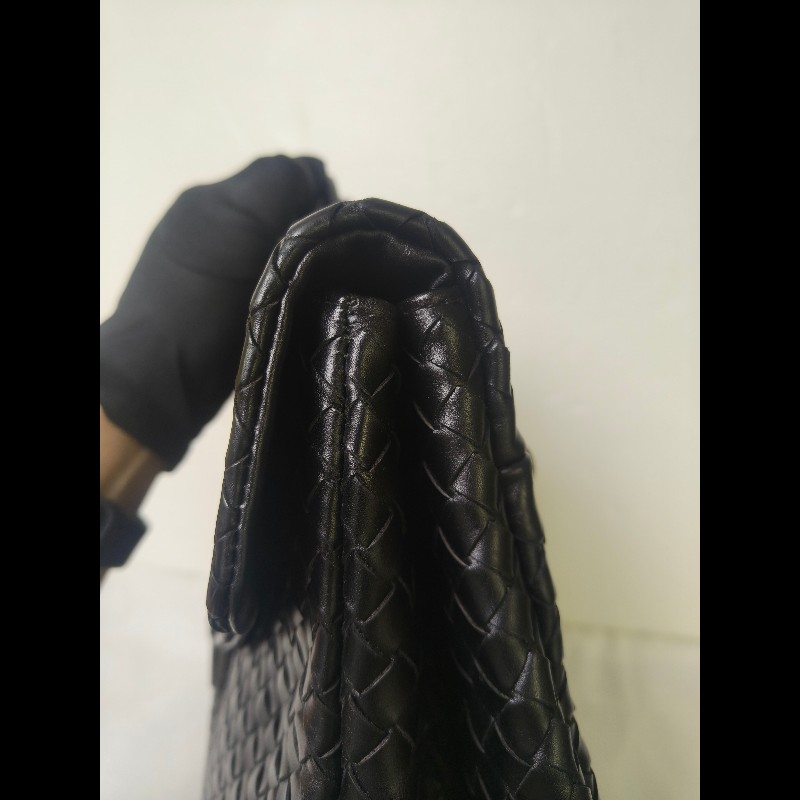 🔥年終狂降🔥【限時降價只到12/31】【8成新】㊣✨Bottega Veneta ✨寶緹嘉 BV 黑色 羊皮 編織 通勤 手提包 公事包 文件包 筆電包 /二手包/二手精品/保證正品🌳二手樹屋🌳-20