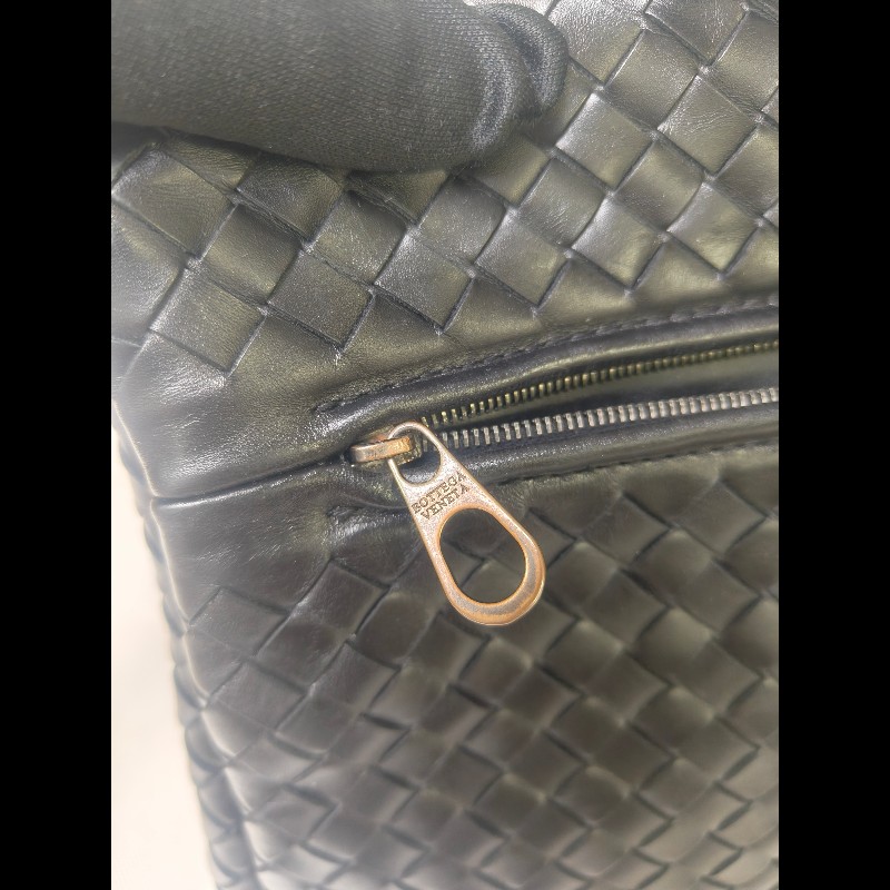 🔥年終狂降🔥【限時降價只到12/31】【8成新】㊣✨Bottega Veneta ✨寶緹嘉 BV 黑色 羊皮 編織 通勤 手提包 公事包 文件包 筆電包 /二手包/二手精品/保證正品🌳二手樹屋🌳-24