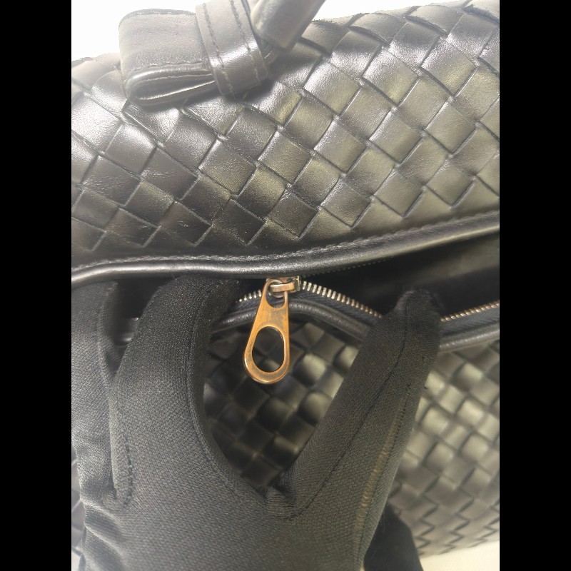 🔥年終狂降🔥【限時降價只到12/31】【8成新】㊣✨Bottega Veneta ✨寶緹嘉 BV 黑色 羊皮 編織 通勤 手提包 公事包 文件包 筆電包 /二手包/二手精品/保證正品🌳二手樹屋🌳-26