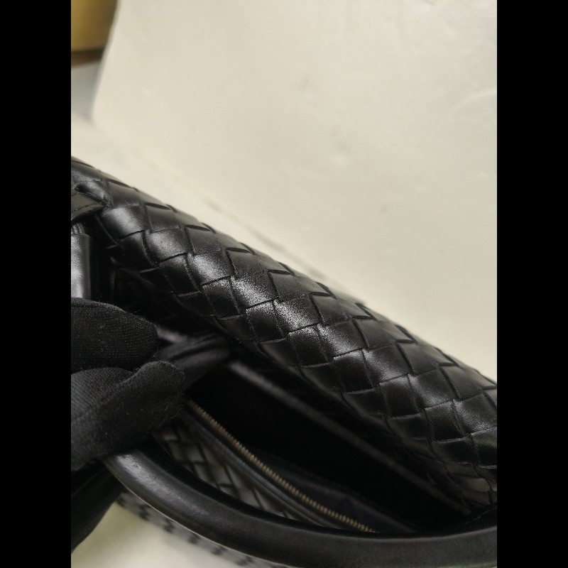 🔥年終狂降🔥【限時降價只到12/31】【8成新】㊣✨Bottega Veneta ✨寶緹嘉 BV 黑色 羊皮 編織 通勤 手提包 公事包 文件包 筆電包 /二手包/二手精品/保證正品🌳二手樹屋🌳-28