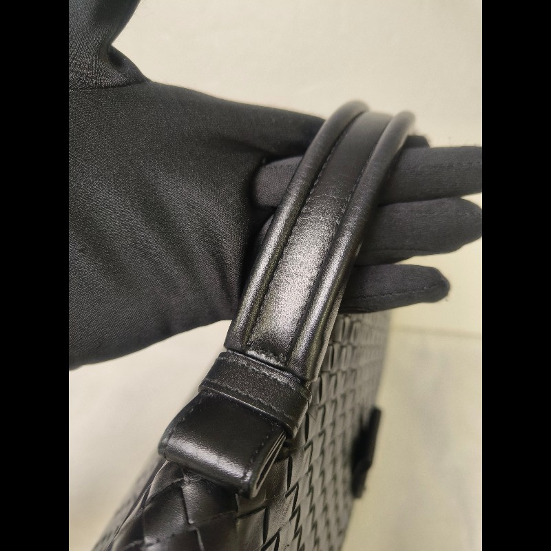 🔥年終狂降🔥【限時降價只到12/31】【8成新】㊣✨Bottega Veneta ✨寶緹嘉 BV 黑色 羊皮 編織 通勤 手提包 公事包 文件包 筆電包 /二手包/二手精品/保證正品🌳二手樹屋🌳-31