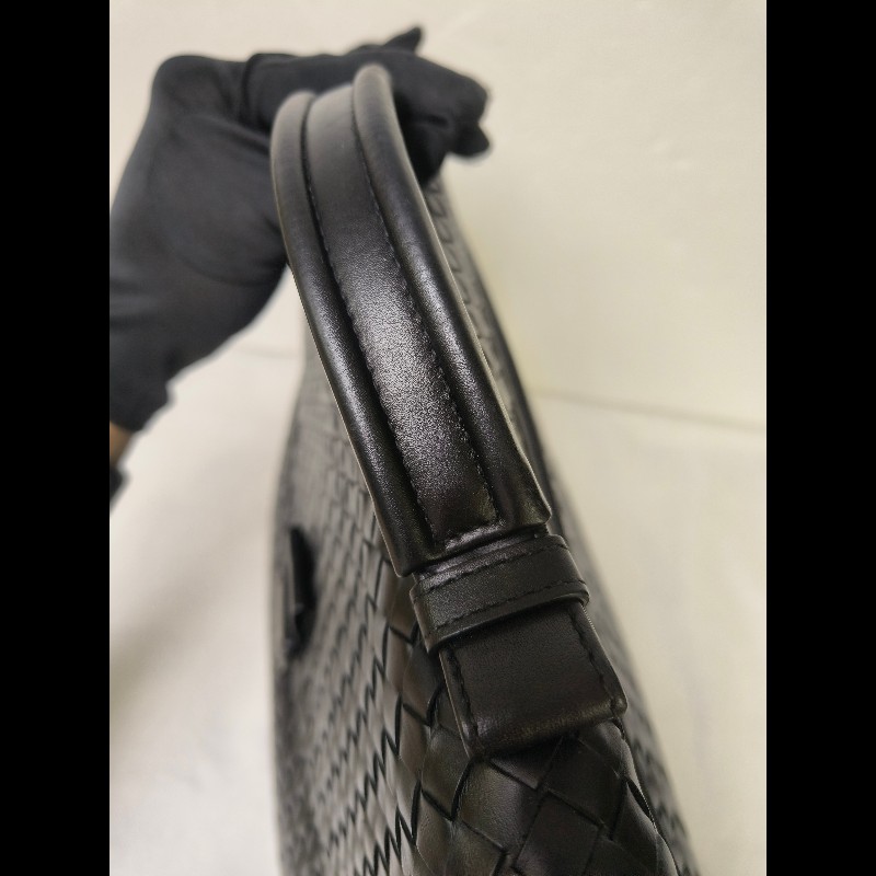 🔥年終狂降🔥【限時降價只到12/31】【8成新】㊣✨Bottega Veneta ✨寶緹嘉 BV 黑色 羊皮 編織 通勤 手提包 公事包 文件包 筆電包 /二手包/二手精品/保證正品🌳二手樹屋🌳-32