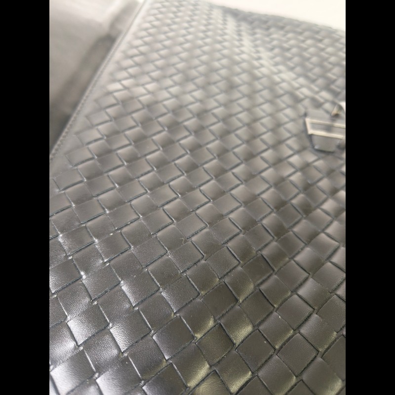 🔥年終狂降🔥【限時降價只到12/31】【8成新】㊣✨Bottega Veneta ✨寶緹嘉 BV 黑色 羊皮 編織 通勤 手提包 公事包 文件包 筆電包 /二手包/二手精品/保證正品🌳二手樹屋🌳-36