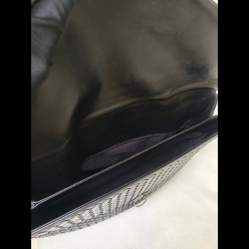 🔥年終狂降🔥【限時降價只到12/31】【8成新】㊣✨Bottega Veneta ✨寶緹嘉 BV 黑色 羊皮 編織 通勤 手提包 公事包 文件包 筆電包 /二手包/二手精品/保證正品🌳二手樹屋🌳-37