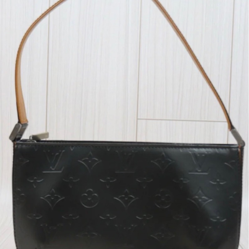 「JL精品代購」97新 LV 錫器灰麻將包-2