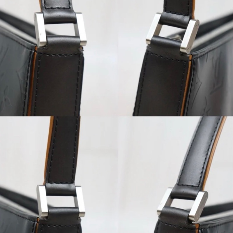 「JL精品代購」97新 LV 錫器灰麻將包-4