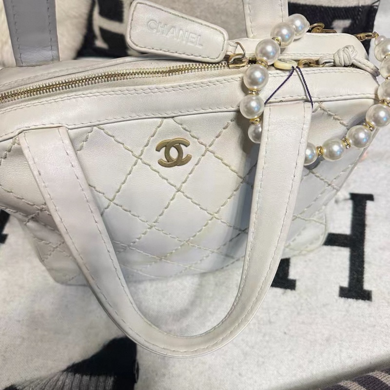 CHANEL  Lambskin Wild Stitch 手提包-5