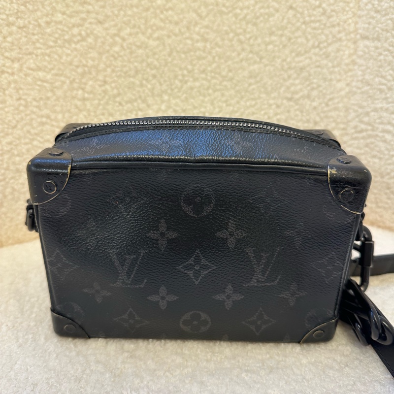 LV/路易威登黑色老花 Sostlrunk 單肩斜挎盒子 20編碼-1