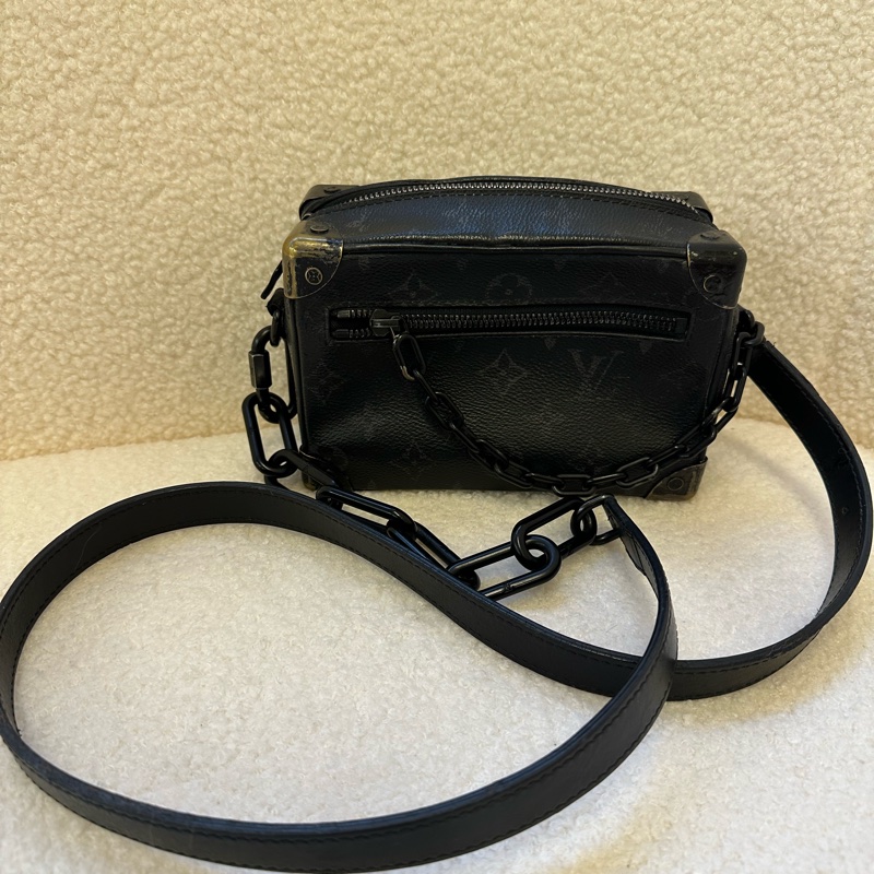 LV/路易威登黑色老花 Sostlrunk 單肩斜挎盒子 20編碼-10