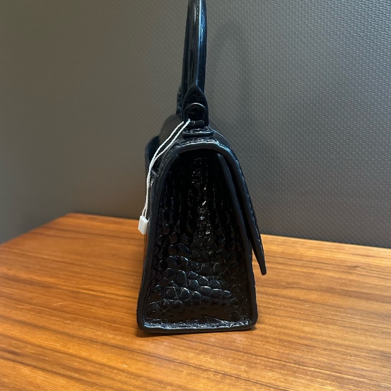 Balenciaga 沙漏黑色xs號 牛皮斜背包肩背包-1