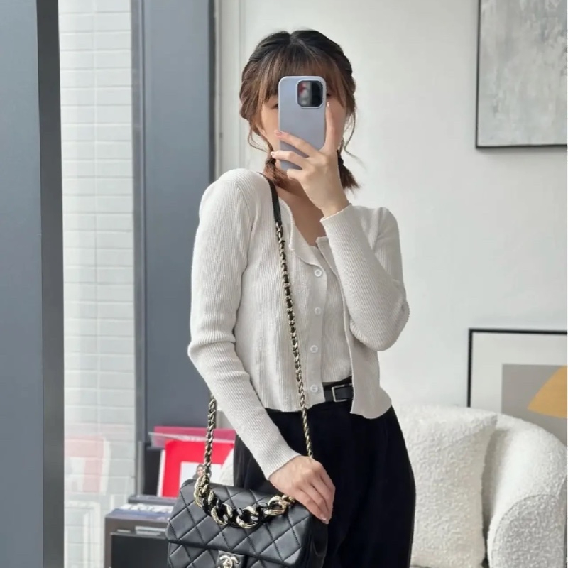 Chanel Cf25 22s 2ways黑金口蓋包 芯片款 #全新全配 #全網最低💰-5