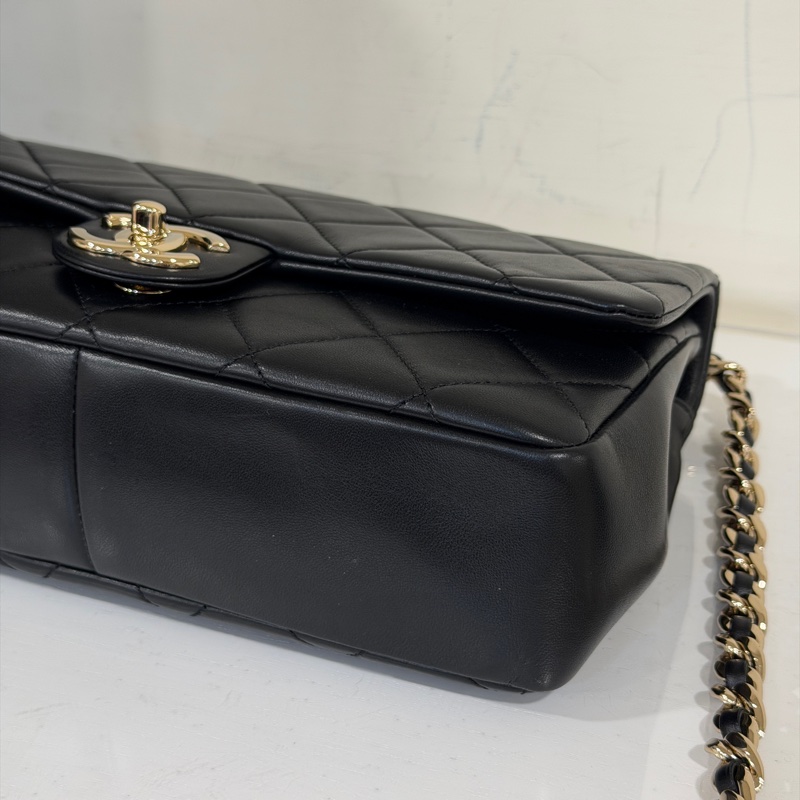 Chanel Cf25 22s 2ways黑金口蓋包 芯片款 #全新全配 #全網最低💰-14