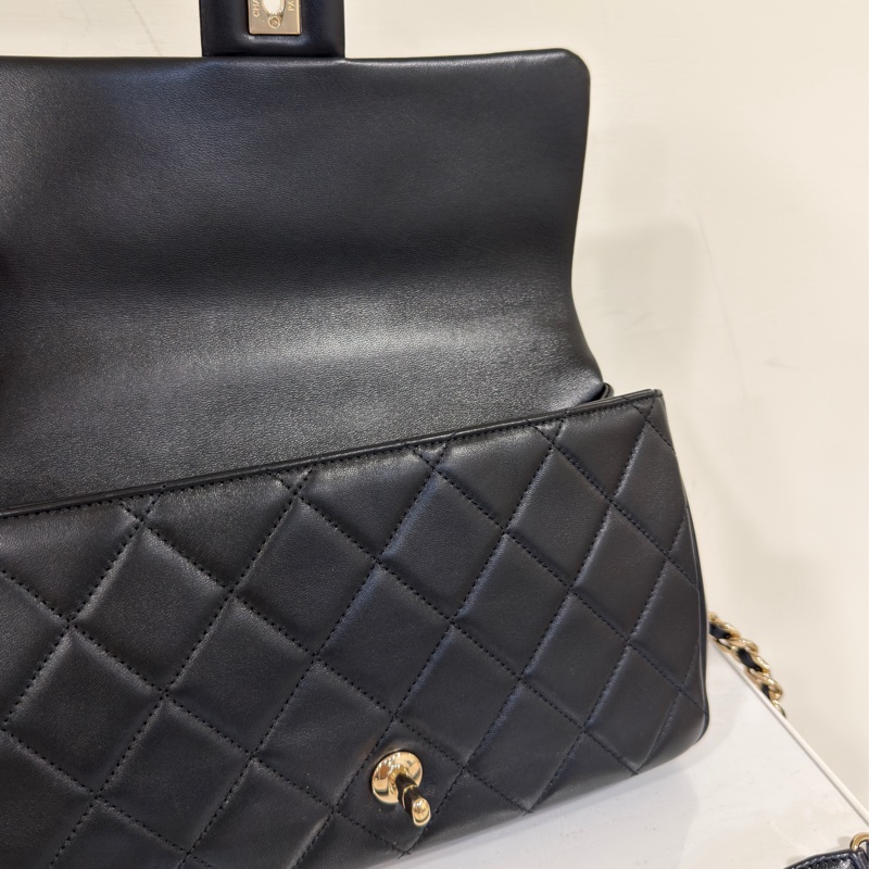 Chanel Cf25 22s 2ways黑金口蓋包 芯片款 #全新全配 #全網最低💰-20