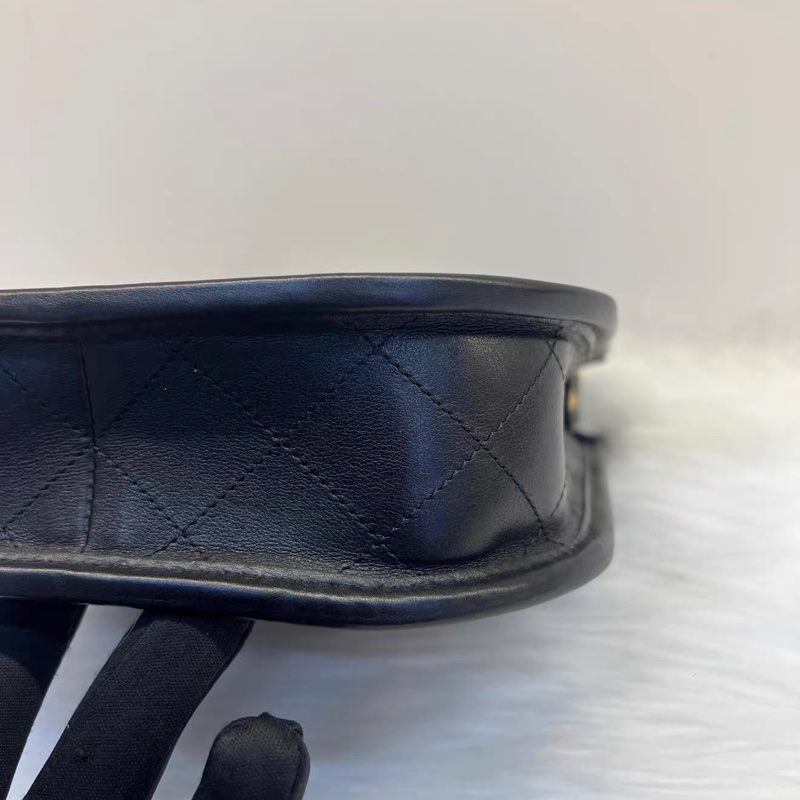 #全網最低💰 #櫃上23萬斷貨 #全配🈶購證 香奈兒黑金24s hobo 芯片款-15