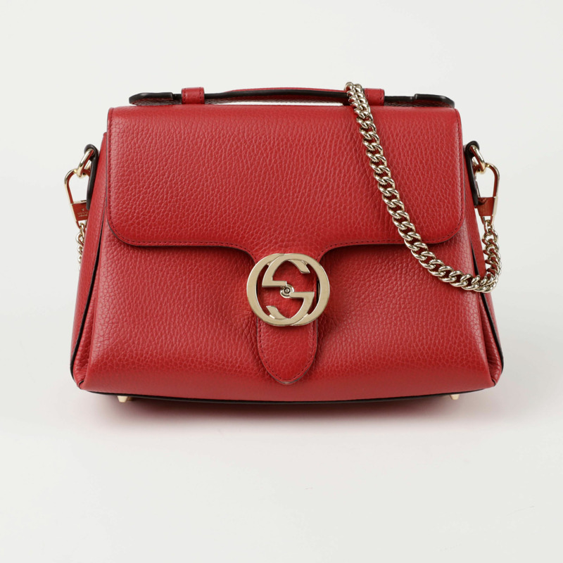 GUCCI 互扣式頂部手把手提單肩包 510302-0