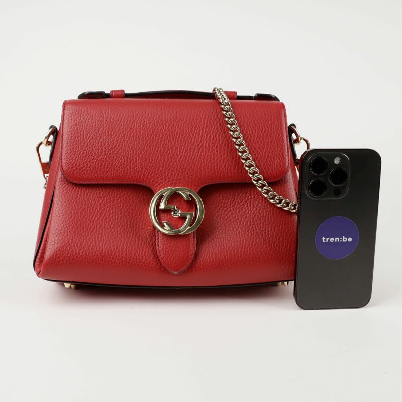 GUCCI 互扣式頂部手把手提單肩包 510302-9