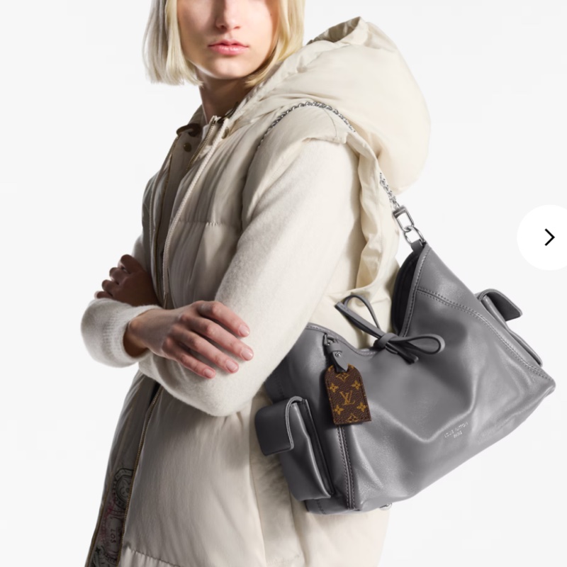 #全新全配🈶25年購證 #台灣專櫃斷貨 Lv carryall cargo pm 鯊魚灰小號年-0