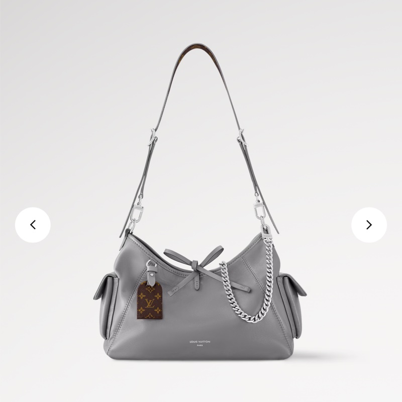 #全新全配🈶25年購證 #台灣專櫃斷貨 Lv carryall cargo pm 鯊魚灰小號年-1