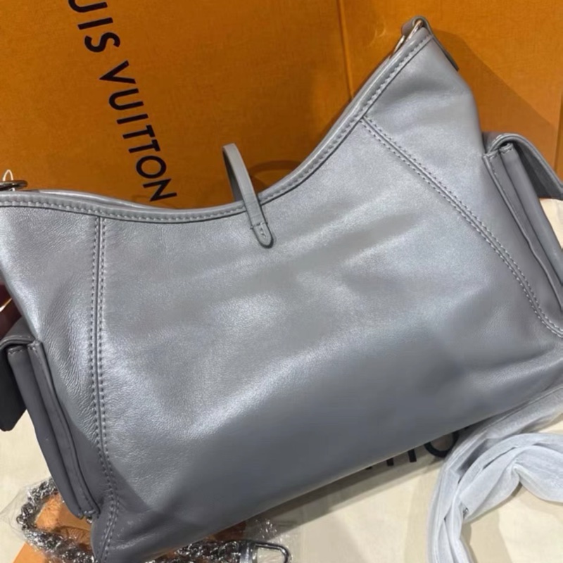 #全新全配🈶25年購證 #台灣專櫃斷貨 Lv carryall cargo pm 鯊魚灰小號年-6