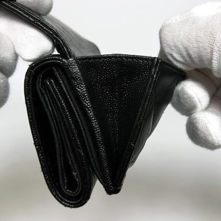 🌷Chanel 稀有金色大雙C魚子醬皮三折短夾錢包皮夾｜經典花紋✦fufu style 精品✦ 氣質款｜-26