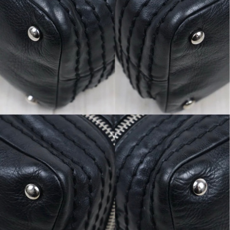 「JL精品代購」9新 Chanel 香奈兒黑銀擴層機場包-6